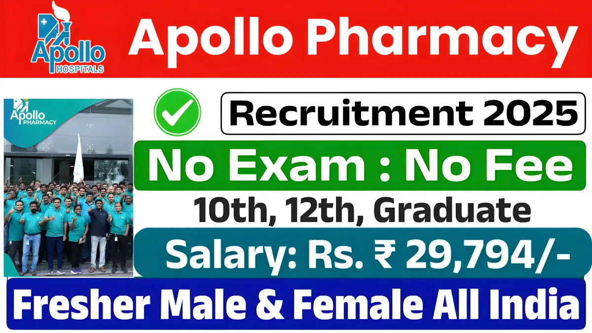 Apollo Pharmacy Recruitment 2025