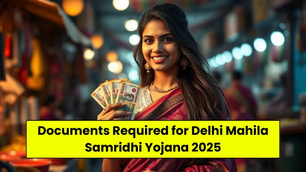 Documents Required for Delhi Mahila Samridhi Yojana 2025