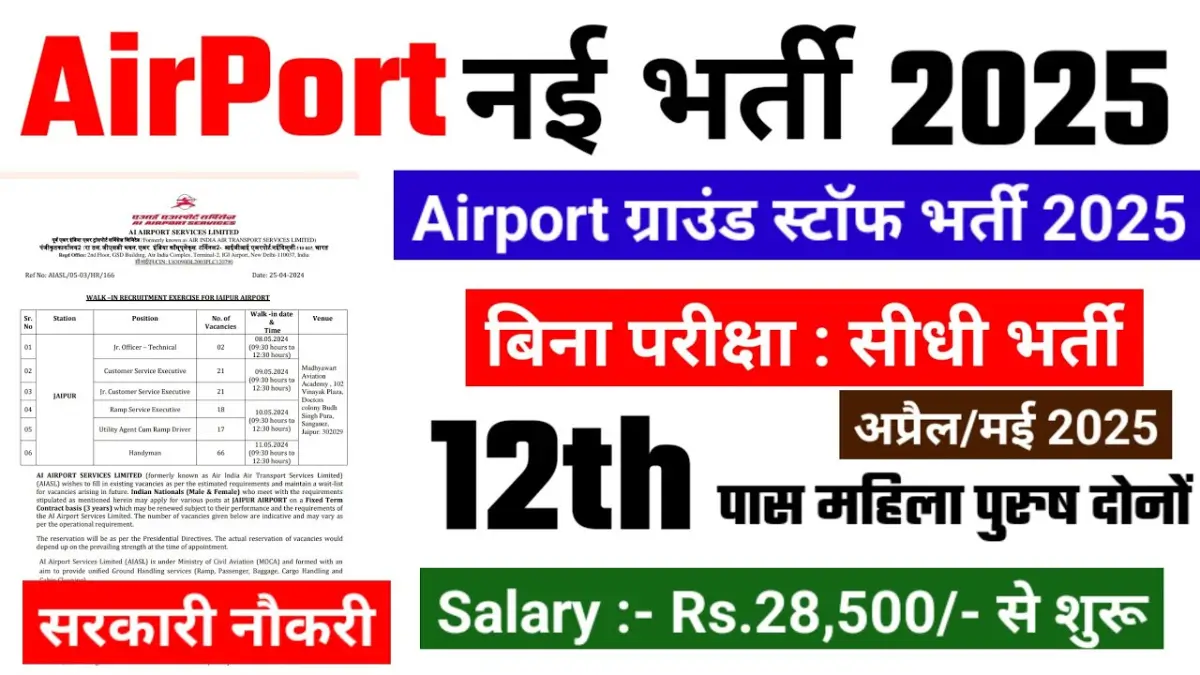 Airport Job Vacancies 2025